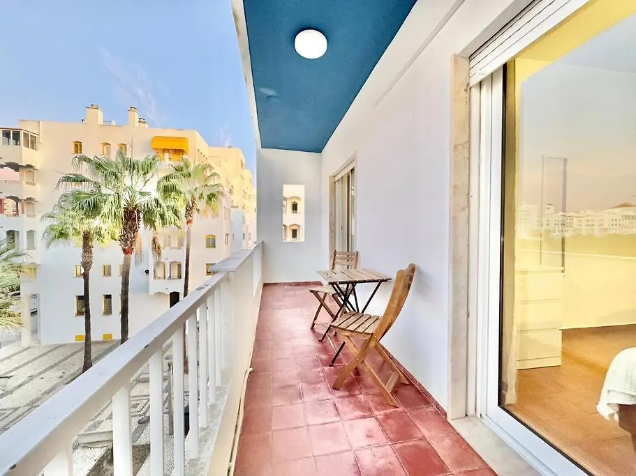 Direct Beach Access With Sea View, Ac & Wifi Quarteira Lejlighed